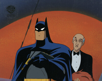 Batman Animated Series-Original Production Cel/OBG-Batman/Alfred- Feat ...