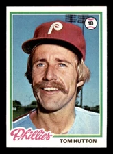 1978 Topps Baseball #568 Tom Hutton NM/MT *d4