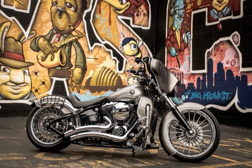 Harley CVO Turbine FXSB 2013 -22 Breakout 40900057A Wheel REAR CHROME OUTRIGHT - Picture 11 of 12