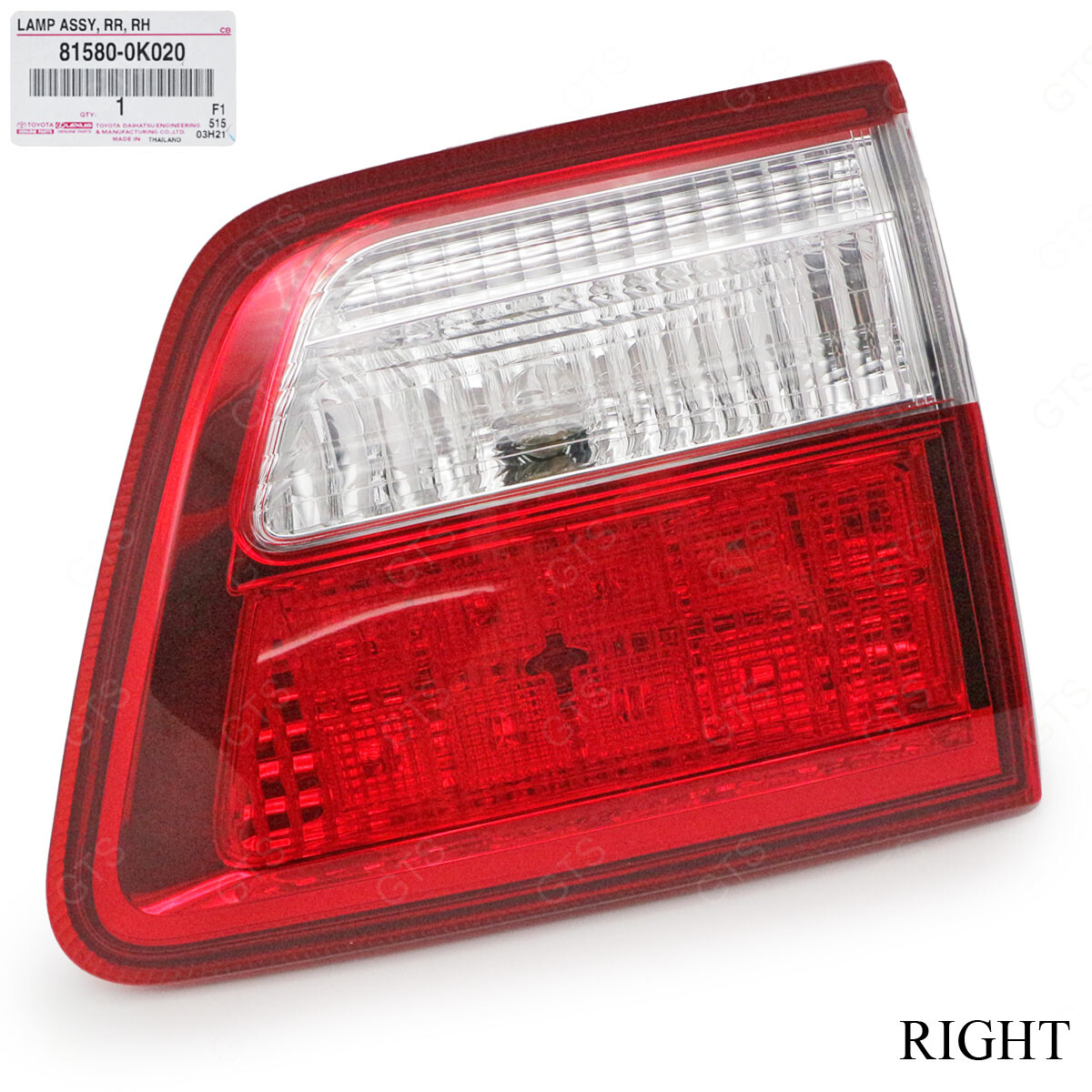ゆう Right Len Body Rear Tail Light Lamp Fits Toyota Fortuner SUV 2WD