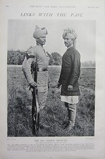 1902 Druck ~ Die 20. Madras Infanterie Unteroffiziersuniform Und Zivilkleidung