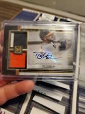 TREY MANCINI 2020 Topps Museum Collection DUAL LOGO PATCH AUTO AUTOGRAPH 1/25