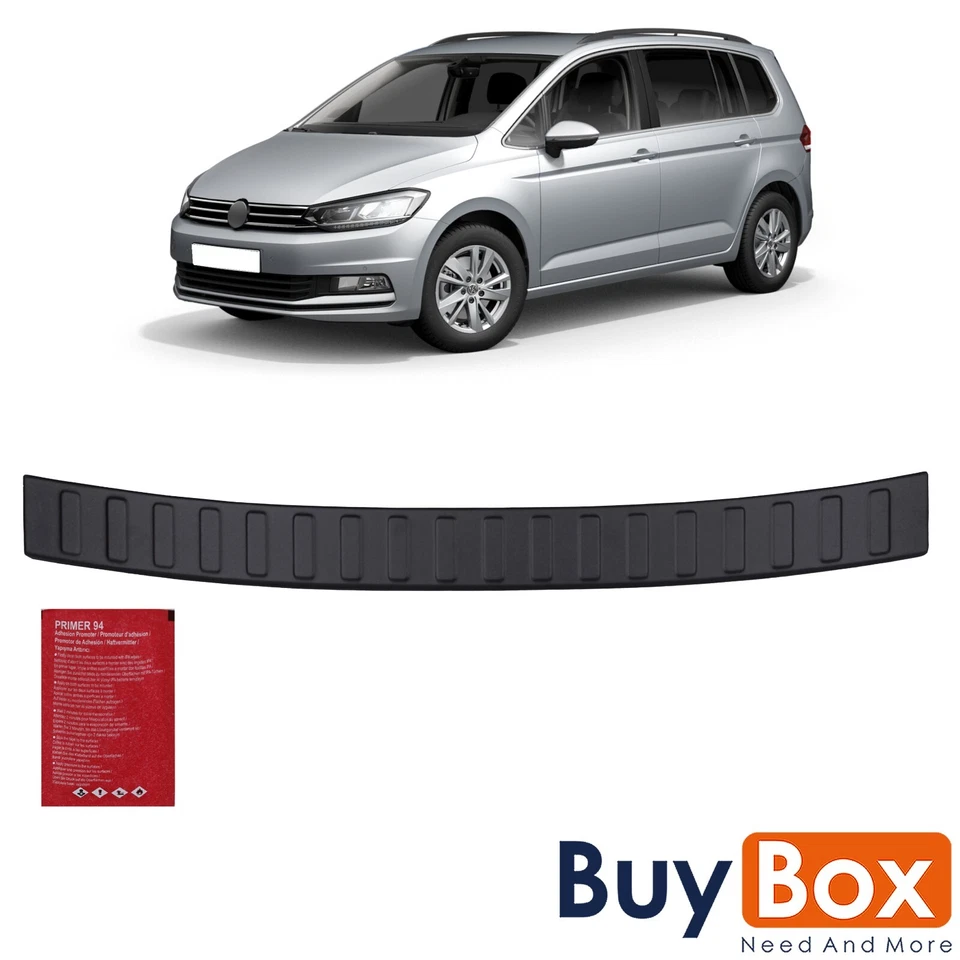 Protector de borde de carga protección de parachoques negro mate ABS para VW Touran (desde 2015) - Imagen 3 de 4