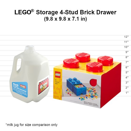 Produkty do przechowywania LEGO: 40051731 4-kołowe szuflada z cegłą niebieska nowa *produkt uszkodzony* - Zdjęcie 6 z 7