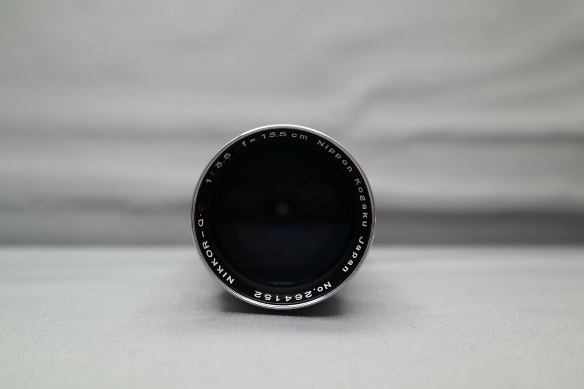 NIPPON KOGAKU NIKKOR-Q.C 1:3.5 F=13.5CM WITH CASE AND HOOD NIPPON KOGAKU NIKKOR-Q.C 1:3.5 F=13.5CM WITH CASE AND HOOD