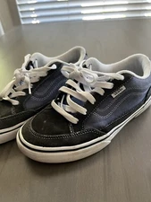 OTW VANS, men' size 6.5, Black & Slate Blue Canvas Sneakers/Shoes