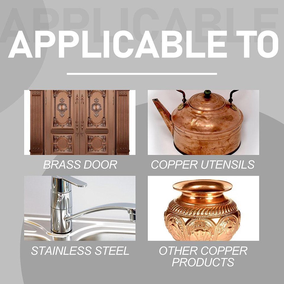 Brassware Cleaner Bronze Brass Polish Metal Cleaner Tarnish RemoverNEW