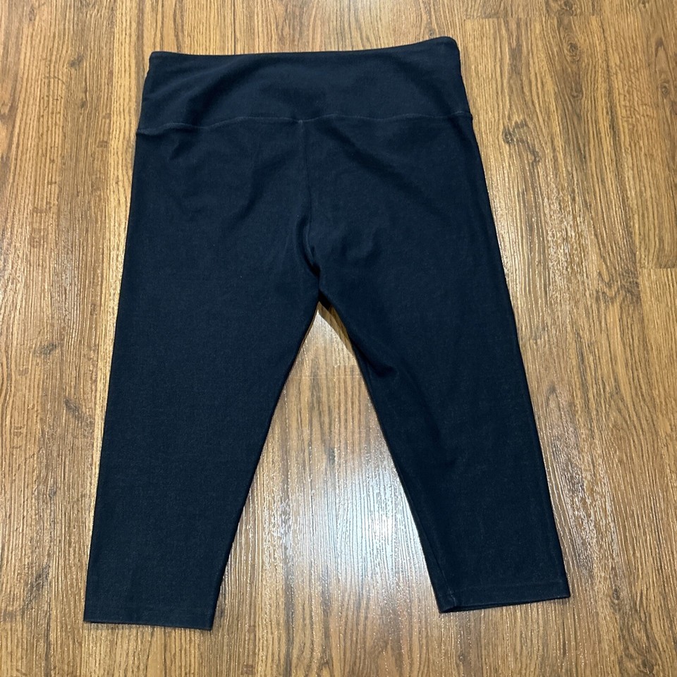 Suave Capri Leggings Revolutionary Tummy Control Womens Petite XL Gray