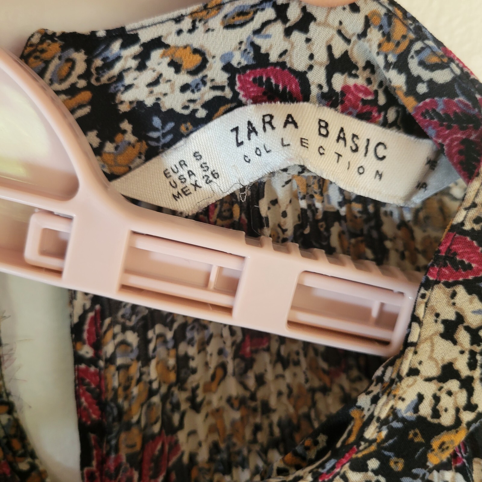 Zara Basic Collection Dress Small Multicolor Fine… - image 5