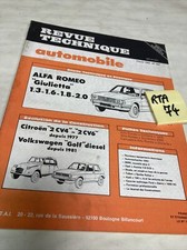 Revue technique Alfa Romeo GIULIETTA