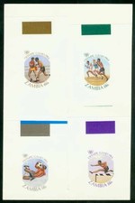 Zambia 1984 Olympics/Soccer/Boxing MASTER PROOFS