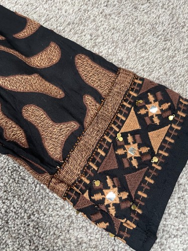 Soft Surroundings Dress Womens XL Geometric Beaded Studded Embroidered Boho NEW - Picture 6 of 10