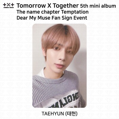 TXT 5th Mini Album The Name Chapter Temptation Dear My Muse Fan