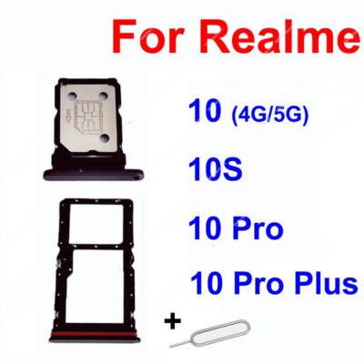 For Realme 10 10 Pro Plus 10Pro+ 10S 4G 5G SIM Card Slot Holder Micro SD Card