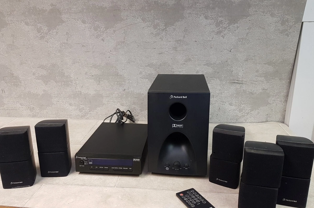 Packard Bell Dolby Digital 5.1 Home Theatre Speaker System Black