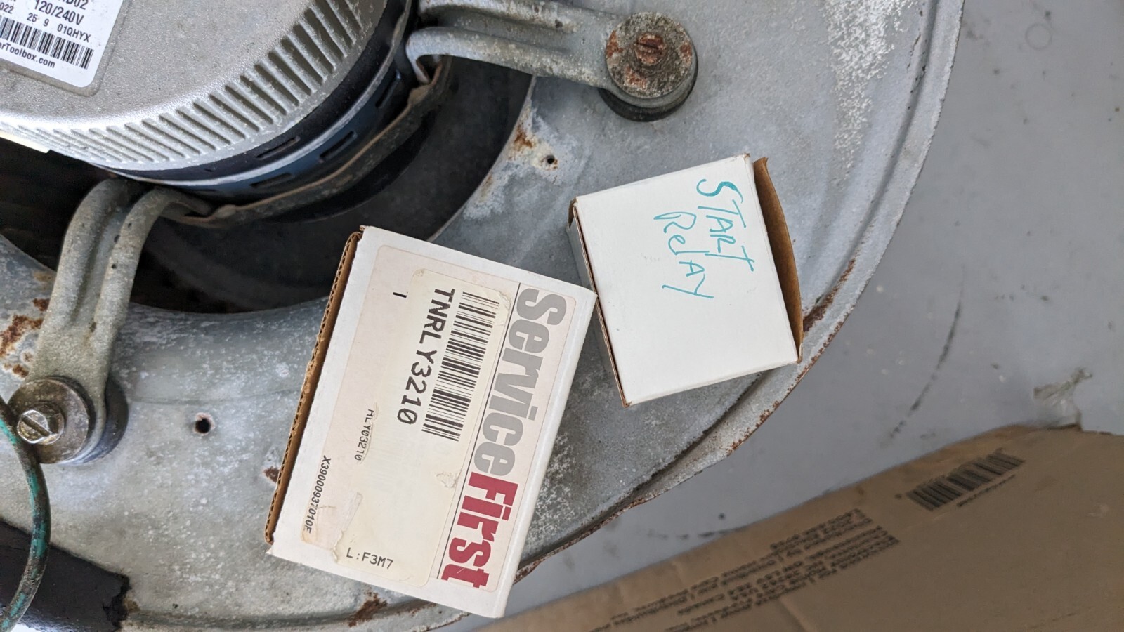 trane air handler blower motor assembly with ECM motor under 2 years