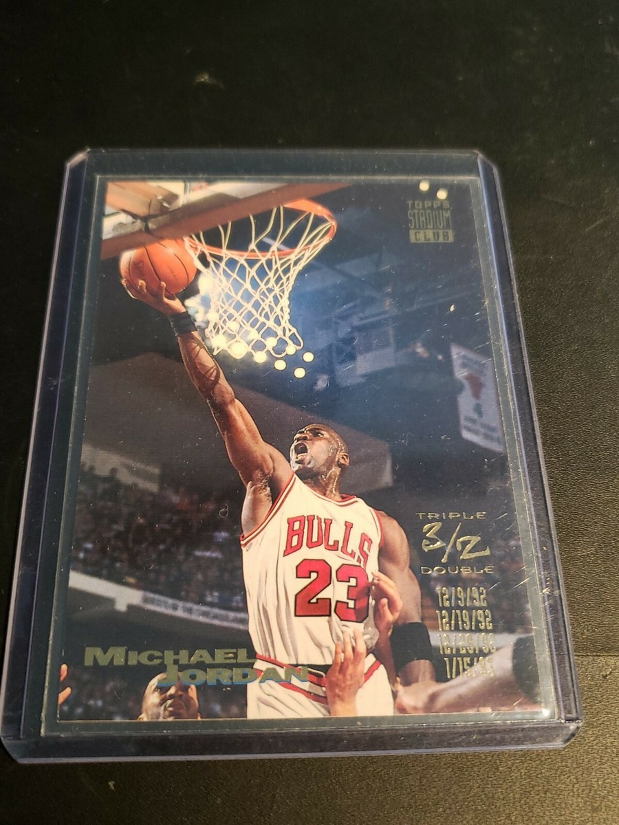 1993-94 Topps Stadium Club Triple Double Michael Jordan #1 HOF | eBay