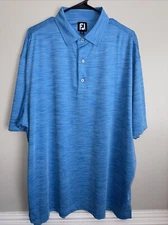 Footjoy Golf Polo Shirt Men’s XL  Blue Performance TPC Louisiana Agronomy