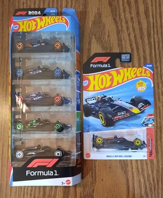 F1 5-pack Hot Wheels Formula One 2025   plus  Oracle Red Bull Racing mainline