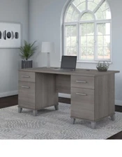 Bush Furniture Somerset 60W Office Computer Desk with Drawers 