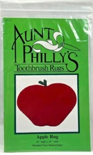 NEW 2002 Aunt Phillys Apple Toothbrush Rug Making Braiding Pattern 26x29 8941