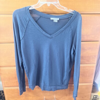 vince v neck blue S lightweight pullover | eBay