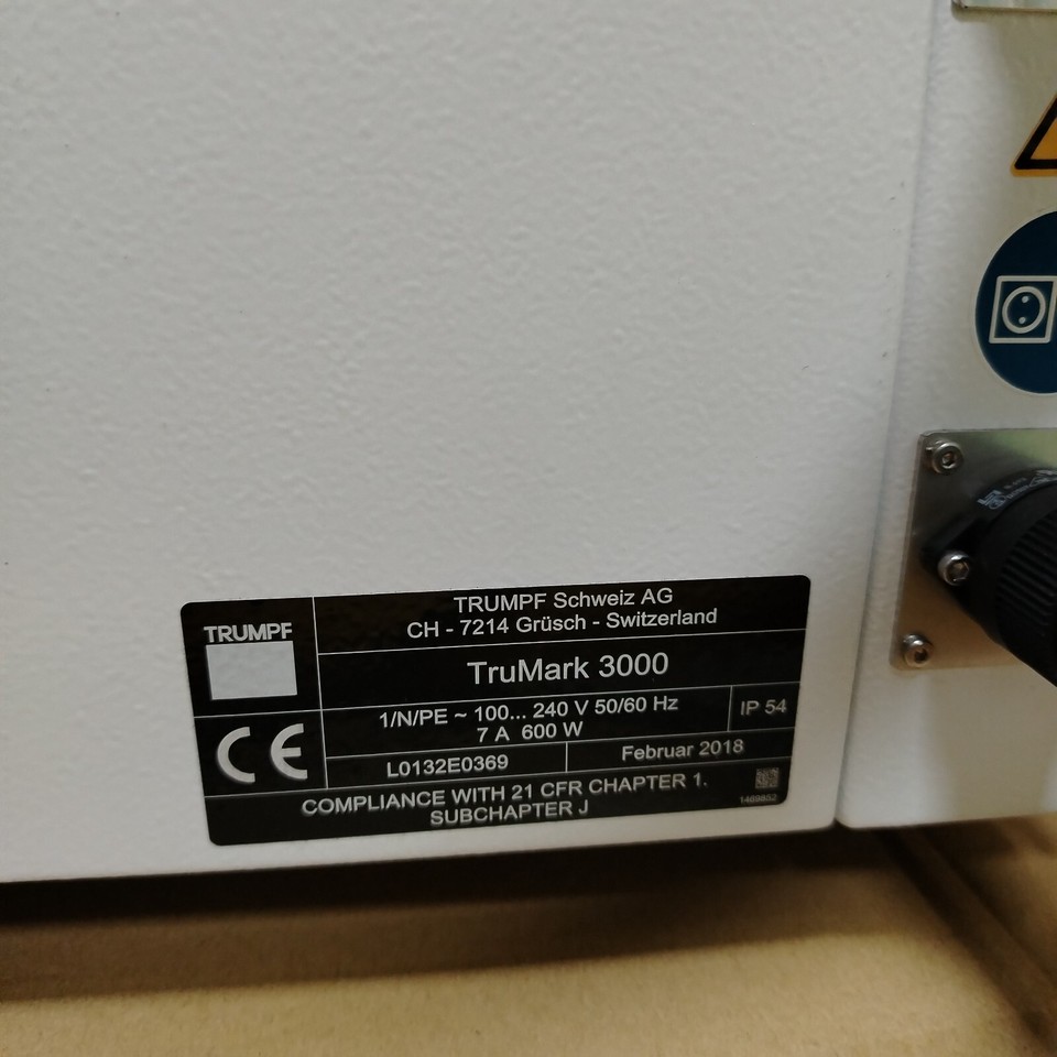 TRUMPF TruMark 3000 Laser Marking System | eBay
