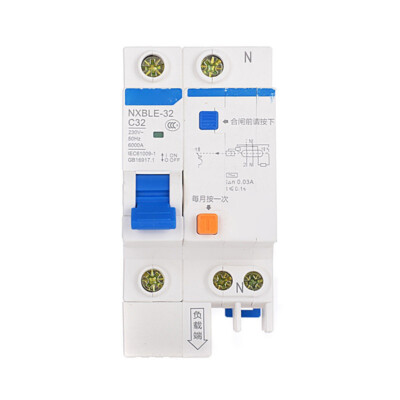 For Chint NXBLE-32 1P+N 32A Series Circuit Breaker Leakage Protector C-Type