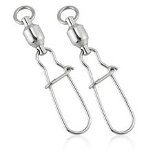 20-100pcs Fishing Snap Swivels High Strength Clip Saltwater Freshwater Fishing