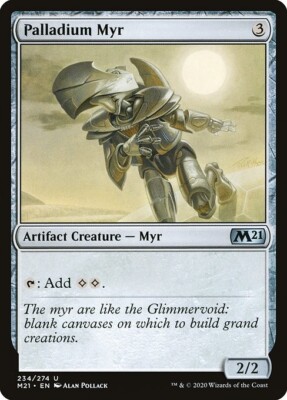 Palladium Myr 1x MtG 2021 m21 Core Edition SP/NM