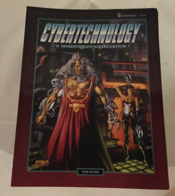 Vintage Shadowrun # 7119 '' Cybertechnology'' By FASA