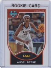ANGEL REESE ROOKIE CARD 2023 Bowman Chrome LSU Chicago Sky REFRACTOR $$ RARE RC!