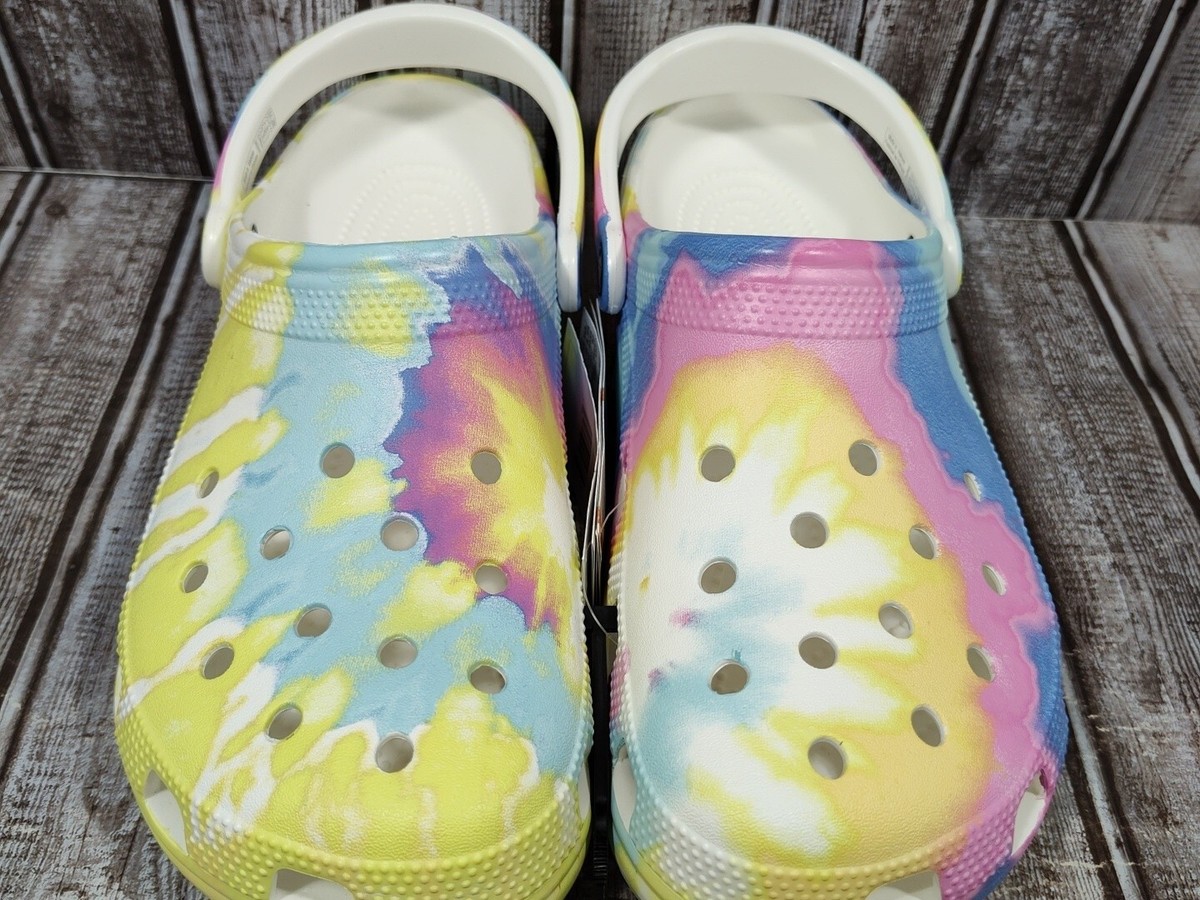 Crocs Classic Tie Dye Graphic Clogs Mens 12 Waterproof Shoes 205453-94S NEW Multicolor Crocs Classic Tie Dye Graphic Clog | SVD main image 3