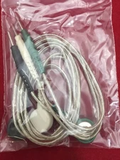 ONE NEW BOX OF 10 ECG Electrode Wire Sets Green/White/Black SNAP Leads