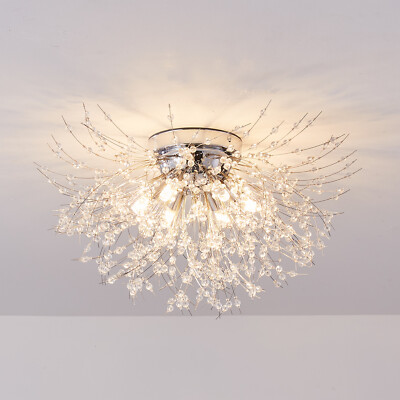 Modern Chandelier Crystal Dandelion Ceiling Light Firework Pendant Lamp Fixture