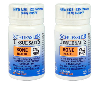 Schuessler Tissue Salts Calc Phos 6X 125 tablets (2 PACK)