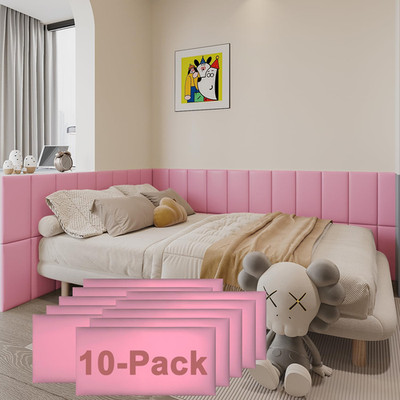 Yu Li 3Dh 3D Anti-Collision Wall Padding For Kids Self-Adhesive 10Pcs Pink