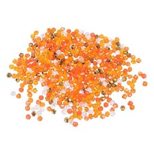 1000pcs 4mm Bicone Glass Crystal Beads, Faceted Beads Orange Series