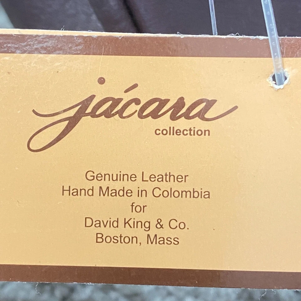 Riñonera de cuero para hombre David King cinturón vientre chocolate marrón oscuro nueva con etiquetas Foto 3 de 4