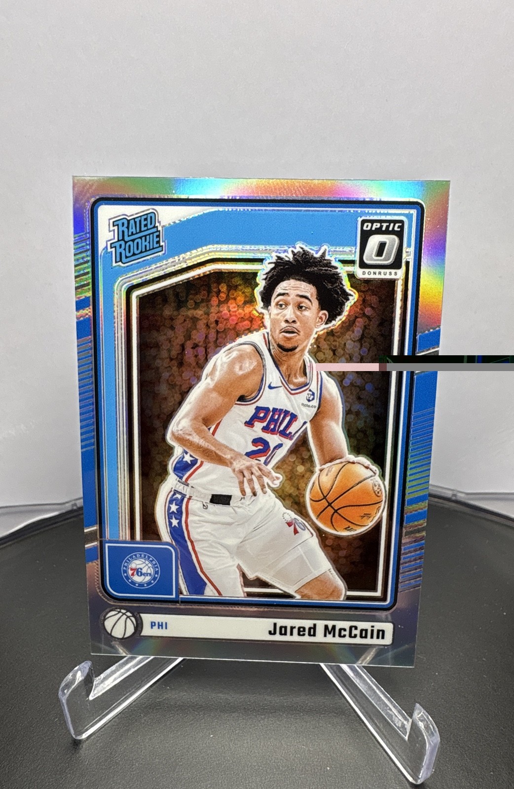 2024-25 Panini Donruss Optic - Rated Rookie Jared McCain #270 Holo Prizm (RC)
