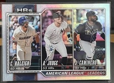2026 Topps Series 1 - League Leaders Aaron Judge, Cal Raleigh #211 Refractor  