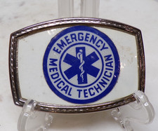Vintage EMT Emergency Medical Technician Paramedic Doctor Hospital Belt Buckle