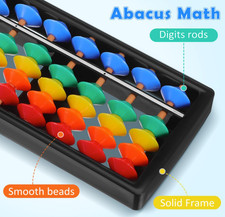2PCS Plastic Abacus Calculator Plastic Abacus Math Learning Educational Toys
