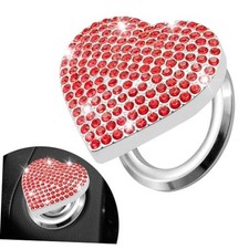 Bling Car Engine Start Button Cover, Car Start Button Cover, Sparkly Red