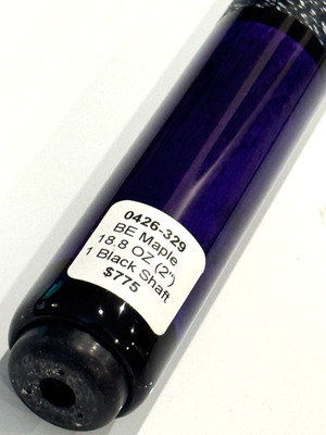 JACOBY PURPLE STAINED CUE MAPLE WITH BLACK CARBON FIB SHAFT SHIPS FREE FREE CASE