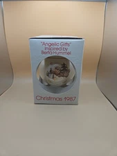 Vintage Schmid "Angelic Gifts" Christmas 1987 Ornament Inspired by Berta Hummel