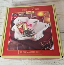 SPODE christmas tree shaped serving dish - 8" bnib (hbx2)