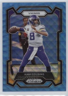 2023 Panini Prizm Blue Wave Prizm 24/199 Kirk Cousins #197 19tu