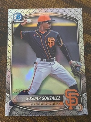 Josuar Gonzalez - 2025 Bowman Draft Chrome - Steel Metal Refractor /100 -BDC-182