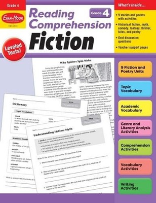 Reading Comprehension, Fiction, Grade 4 by Evan-Moor Educational Publishers Pape